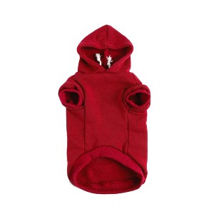 Unique Bargains Winter Spring Fall Dog Hooded Sweatshirt - 1 of 4
