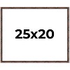 PosterPalooza | 25x20 Thin Bamboo Picture Frame, UV Acrylic, 2 Finishes - Gold and Brown - 2 of 4