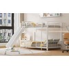 NicBex Twin Over Twin Bunk Bed with Slide and Guardrail with Convenient Gate,Twin Loft Bed with Ladder,Modern Bunk Beds,Bunk Beds for Bedroom - 2 of 4