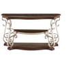 TiramisuBest 40in Console Table with Storage Shelf, Retro Entryway Table with AdjusTable Storage Shelf, Sofa Couch Table with Light Espresso - 4 of 4