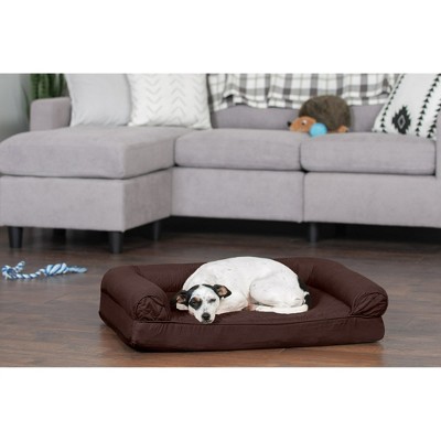 Medium Coffee Orthopedic Foam Sofa Dog Bed
