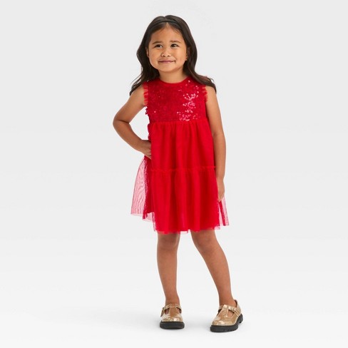 Girls red hotsell sparkly dress