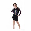 Harry Potter Girls Hogwarts Rainbow Hologram Raglan Nightgown Pajama Black - 2 of 3