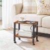 MaseiKar Printer Stand with Charging Station, Under Desk Printer Table, Printer Cart with Storage Shelves, Shelf for Small Spaces, for Home Office - 2 of 4