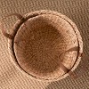 Zita Round Resin Woven Wicker Multi-Use Storage Basket with Handles - 18" x 18" x 15.7" - White-Gray - For Towel - 4 of 4