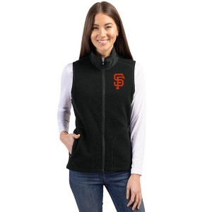 San Francisco Giants Cutter & Buck Cascade Eco Fleece Womens Vest - 1 of 1