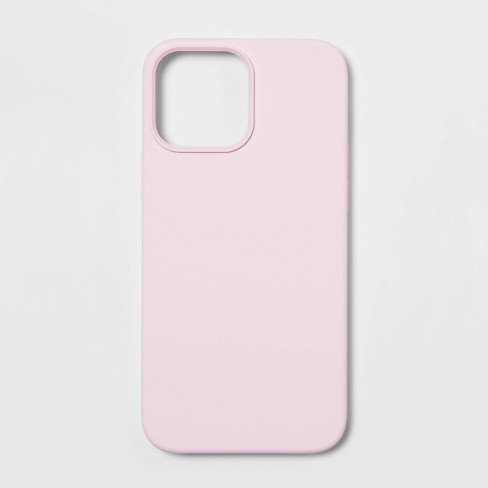 Durable iPhone 13 Pro Max Transparent Silicone Pink Case