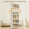 DOMETOUR Four-Layer Foldable Plastic Storage Box, Stackable And Space-Saving, Perfect For Homes, Offices, Closets, And Dorms. - 2 of 4