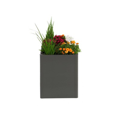 Urban Charcoal 32" Tall Modern Metal Raised Garden Bed
