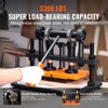 VEVOR Leather Cutting Machine, 10.2 x 5.9 in Embossing Plate Manual Die Cutter, 0.47 in Pressure Stroke Dual Guide Shafts Die Cut Machine, Black - 4 of 4