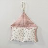 Anna-Kaci Hanging Wall Organizer with Gingham Top and Floral Double Pockets 11x10in - 2 of 3