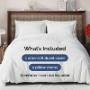 Luxury Soft Premium Duvet Cover Set - Zipper Closure & Matching Pillow Shams - CGK Linens - 2 of 4