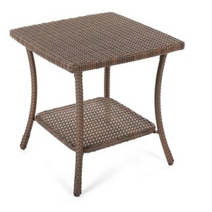 Jiallo Leisure Collection Outdoor Garden Patio Furniture End Table - 1 of 2