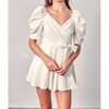 Women's Wrap Front Side Tie Romper - DO+BE - 2 of 4