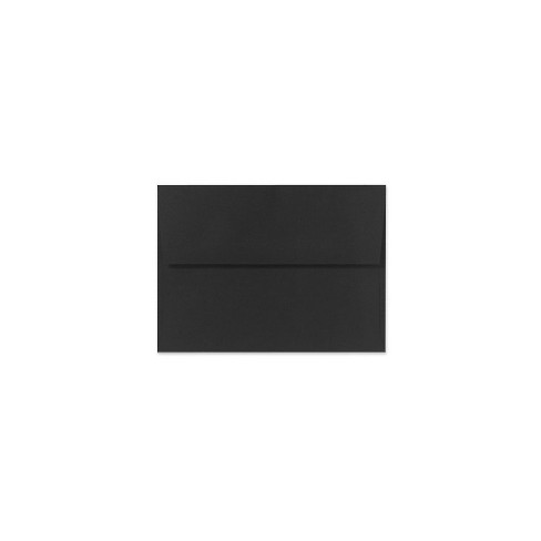 Lux Invitation Envelopes 4 1 4 X 6 1 4 50 Box Black Linen 4872 Bli 50 Target