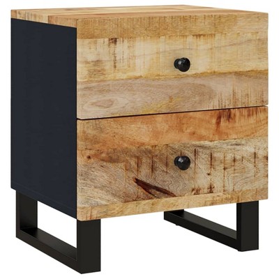 vidaXL Bedside Cabinet 15.7"x13"x18.1" Solid Wood Mango