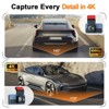 SUGIFT 4K+1080P Dual Dash Cam – Front & Rear Car Camera with Wi-Fi App Control, GPS Tracking, Night Vision, Loop Recording & 128GB Card Included - 3 of 4