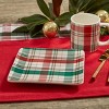 Split P Green Winter Botanic Plaid Plate Set of 4 - image 2 of 3