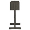 vidaXL Solid Firwood Garden Trellis Planter with Large Flower Box - Outdoor Use - Gray 17.7"x11.8"x29.1" - 3 of 4