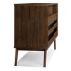 54" Solid Acacia Wood Mid Century TV Stand with Handcrafted Finish, Cord Management, and Adjustable Shelves for Living Room - 3 of 4