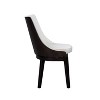 Set of 2 Orleans Swivel High Back Dining Chairs Cream/Black - Boraam - image 4 of 4
