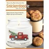 Courtside Market Santo's Tree Farm  Snickerdoodle 12.8oz Soy Wax Candle Glass Jar with Brushed Silver Metal Lid - 3 of 3