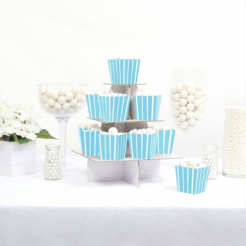 Big Dot of Happiness Blue Stripes - Party Mini Favor Boxes - Simple Party Treat Candy Boxes - Set of 12, 2 of 6