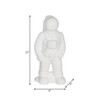 Sagebrook Home 12" Ceramic Astronaut Statuette - Contemporary White Space Themed Figurine - Astronaut Statue for Home or Office Table Decor - Space - 3 of 4