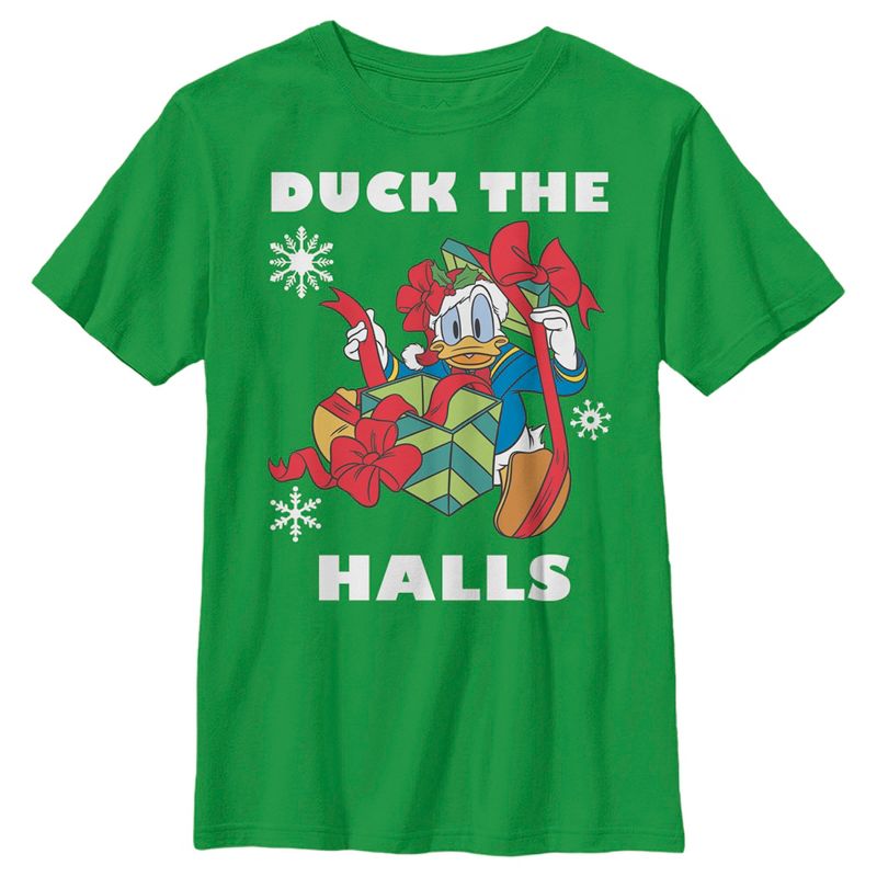 Boy's Mickey & Friends Donald Duck The Halls T-Shirt, 1 of 5