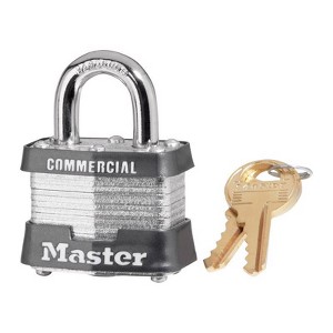 Master Lock - 4-Pin Cylinder Padlock Keyed Alike - Case of 6 - 1 of 1