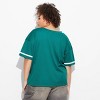 Women's Short Sleeve V-Neck Graphic Mesh Jersey Shirt - Wild Fable™ - 3 of 3