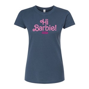Women's - Barbie - Hi Barbie Fitted Graphic T-Shirt - 1 of 3