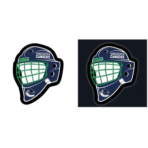 Evergreen Ultra-Thin Edgelight LED Wall Decor, Helmet, Vancouver Canucks- 15.6 x 19 Inches Made In USA - 1 of 4
