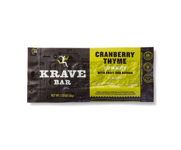 Krave Bar Cranberry Thyme Turkey With Fruit And Quinoa - 1.25oz