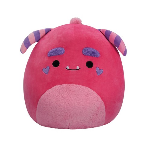 Squishmallows 16 Mont Pink Monster with Striped Horns Large Plush