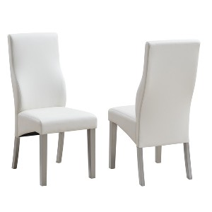 Kings Brand Furniture Bierce Tufted Upholstered Fabric Dining Room Chairs, Set of 2 - 1 of 3