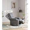 Oversized Recliner Chairs with Heat and Massage - 360¡ã Swivel Lazy Sofa for Adults- Manual Chair Recliner with Cup Holder for Living Rooms, Bedrooms - 4 of 4