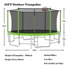 Jump Into Fun Outdoor Trampoline,With UV-resistant Safety Net, Soft Rebound Pad,Ladder,Basketball net,Safe And Wear-Resistant Trampoline - 2 of 4