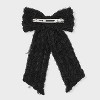 Lace Bow Hair Barrette Clip - Wild Fable™ Black: Fashion Hair Accessory, Polyester and Iron, All Hair Types - 2 of 3