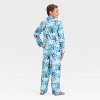 Boys' Sonic the Hedgehog 2pc Coat Pajama Set - Aqua Blue - 2 of 4
