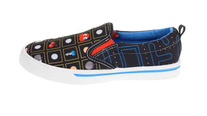 PAC-MAN Boy's Slip-On Canvas Sneakers with Graphic Print, 2 of 7, play video