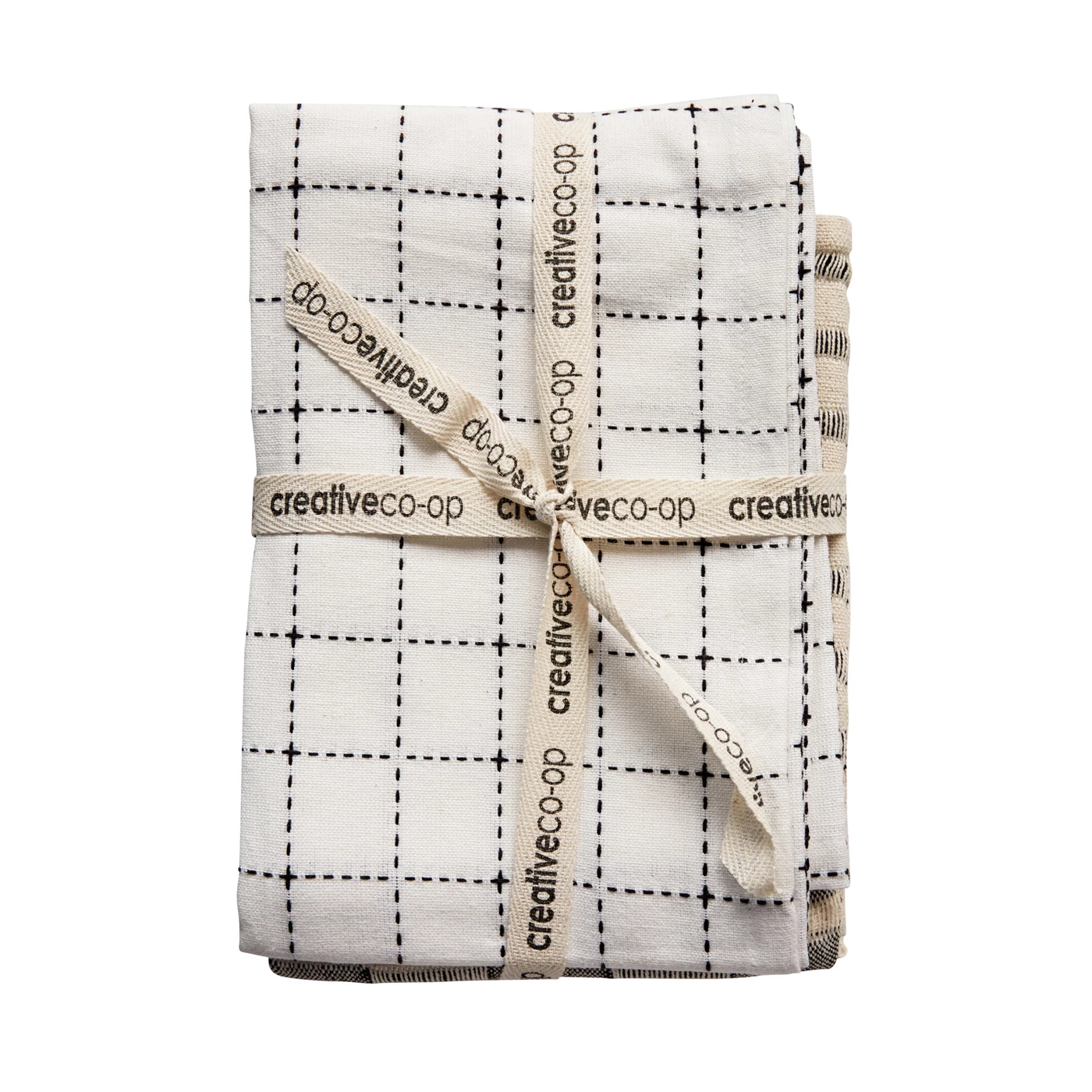 Cotton Tea Towels Set of 3 - White/Blue - 3R Studios. #disthtowels #linen #kitchenware