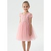 2Bunnies Paisley Lace Tulle Short Sleeve Flower Girl Dress Knee - 4 of 4