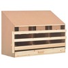 vidaXL Chicken Laying Nest 3 Compartments 36.6"x15.7"x25.6" Solid Pine Wood - 2 of 4