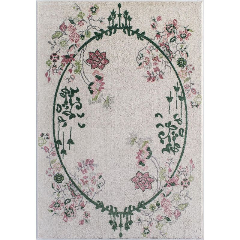 Rugs America Hanna Floral Transitional Area Rug, 1 of 8
