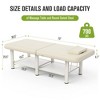 Dolonm 75" Wide -Beauty Salon Beauty Bed Modern Massage Bed,square leg iron frame structure - No adjustable backrest - 2 of 4