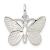 Black Bow Jewelry Sterling Silver Solid Polished Butterfly Pendant, 20mm - 3 of 4