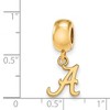 Black Bow Jewelry 14k Yellow Gold Plated Sterling Silver Alabama Crimson Tide NCAA Bead Charm - 2 of 3