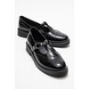 Janney - Black Patent Leather Strap Loafers (Women) | Forever & Always Shoes - 2 of 4