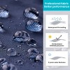 Pellebant Luxury 10'x 13'  Patio Cantilever Offset Umbrella UV30+ Outdoor Shade Canopywith 360-degree Rotation  5 Heights Adjustable - 3 of 4